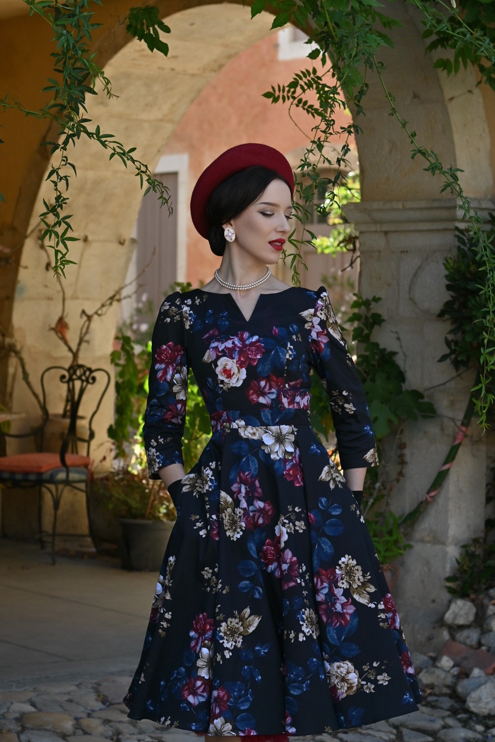 Elara Floral Swing Dress in Extended Sizing